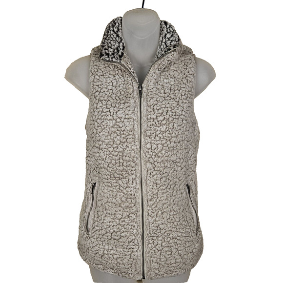 Thread And Supply Sherpa Arctic Vest Size XSmall Fleece Full Zip Pockets Outdoor - Picture 7 of 16